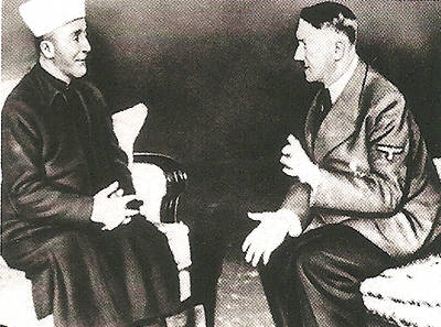 le grand mufti de Jérusalem rend visite au führer