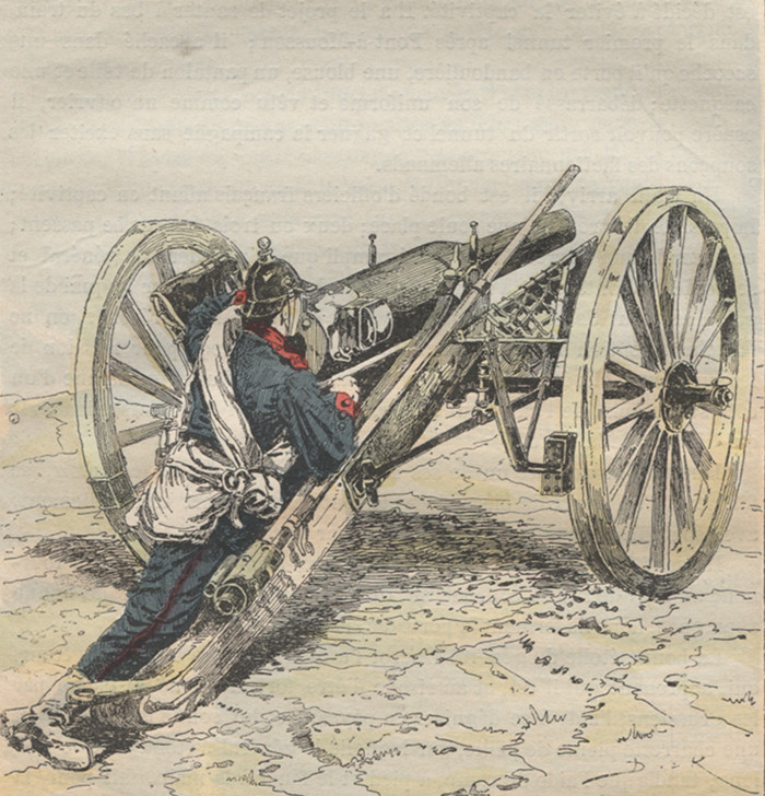 Artillerie prusienne  à sedan