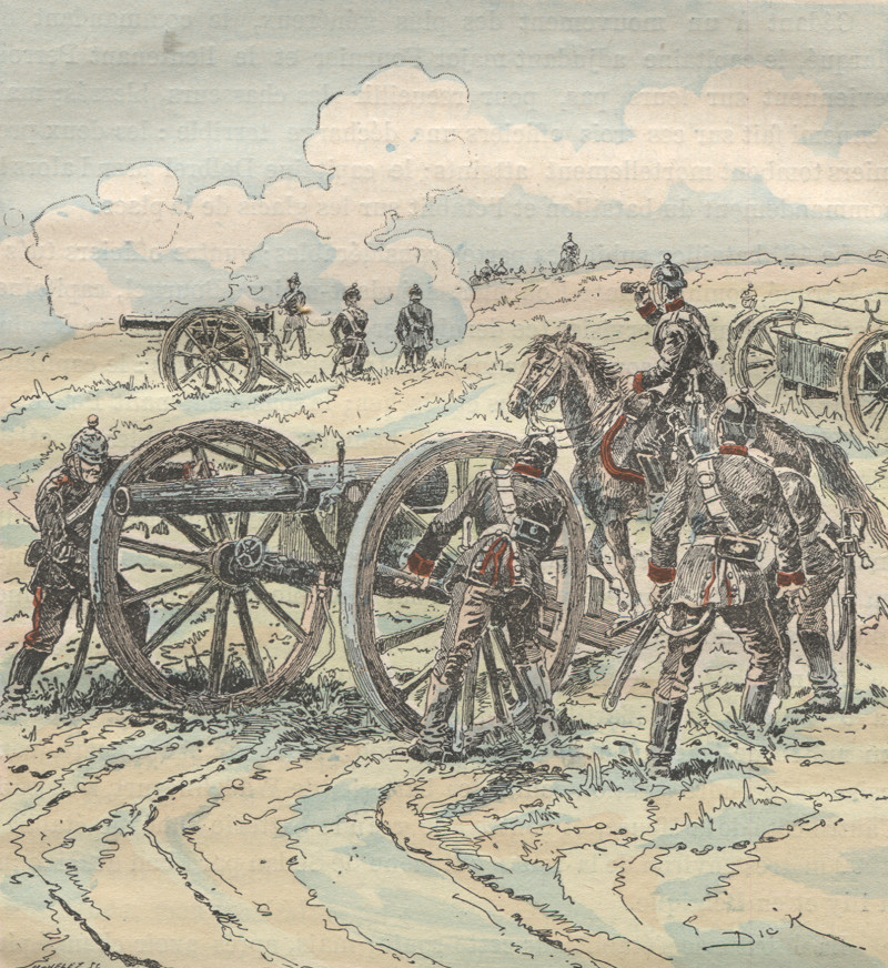 Artillerie prusienne à Sedan