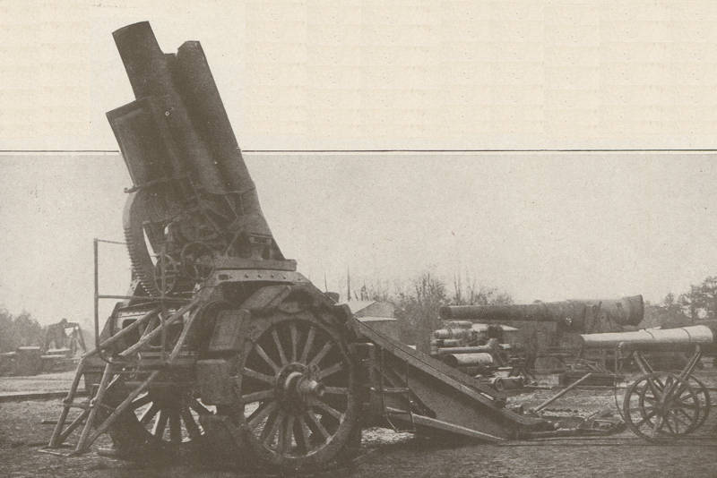 Howitzer en position de tir