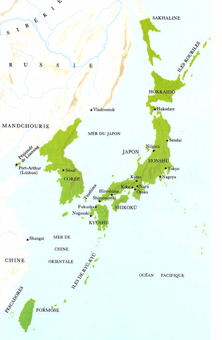 Le japon et sa zone d'influence