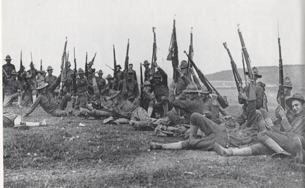 détachement prés du front français en 1917