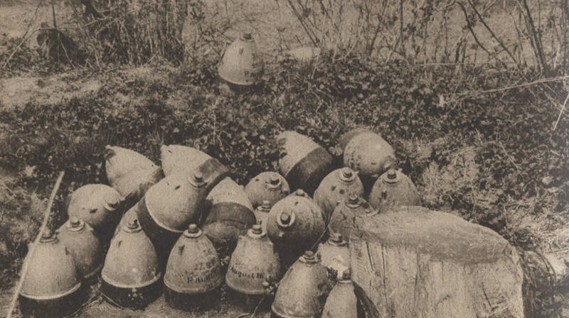 Mines allemandes allant être détruites