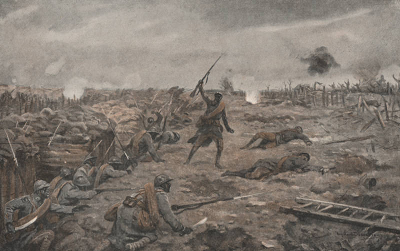 Tirailleurs sénégalais lors de la bataille de la Somme