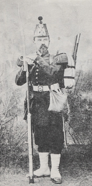 Voltigeur en tenue de campagne en  juillet 1870