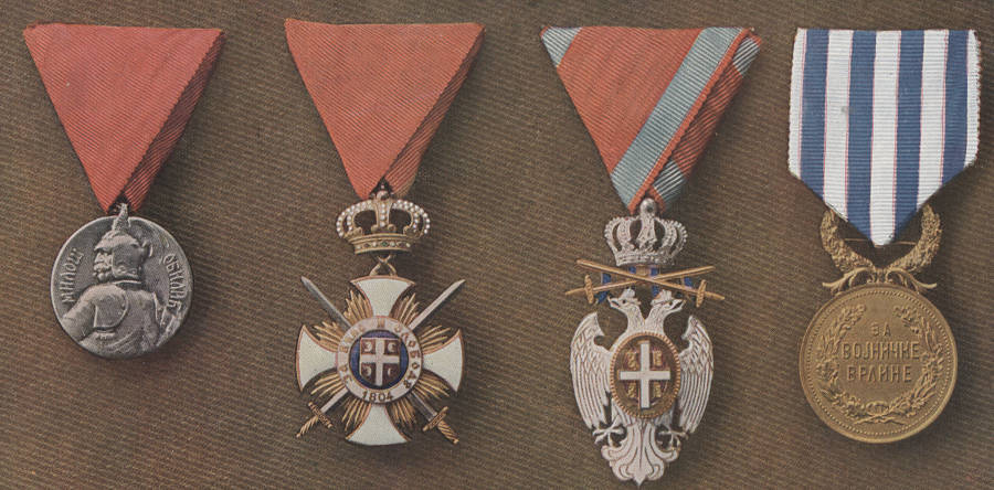 médailles militaires serbes