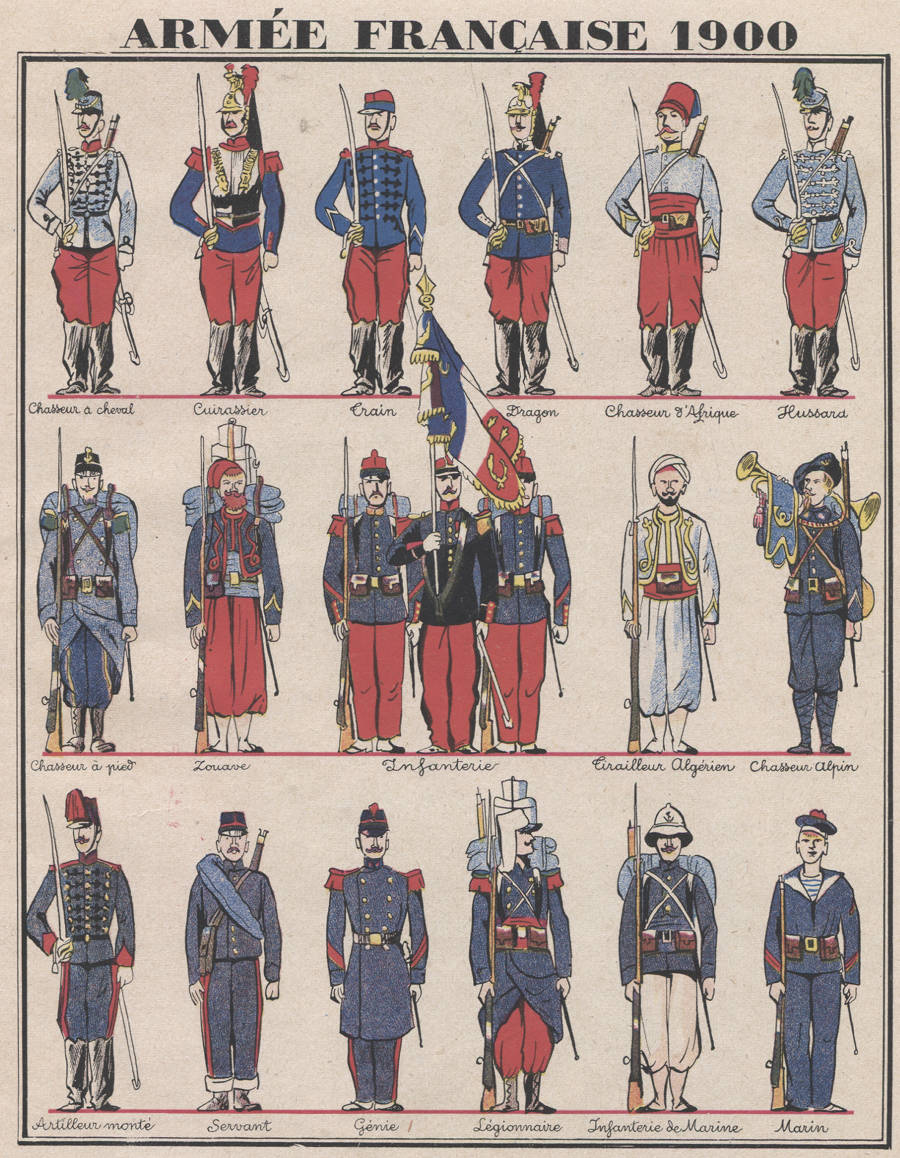 L'armée française en 1900