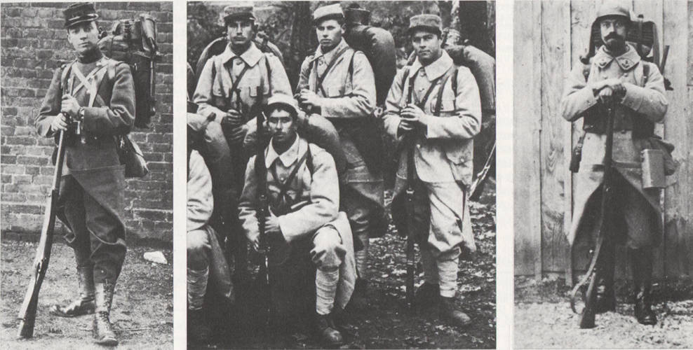 Evolution de l'uniforme 1914-1918