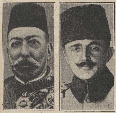 Mehmed V et Enver Pacha