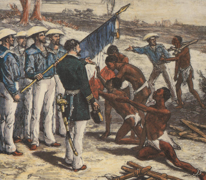 Savorgnant de Brazza libérant des esclaves en 1875